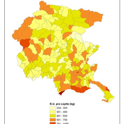 rifiuti urbani pro capite