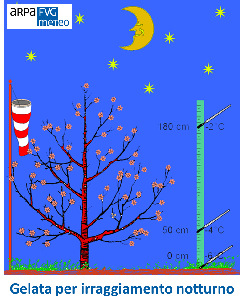 gelata per irraggiamento notturno