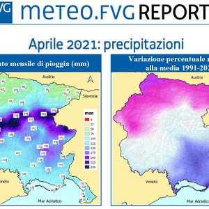 immagine anteprima per la notizia: pubblicato il report mensile meteo.fvg di aprile 2021: un mese...