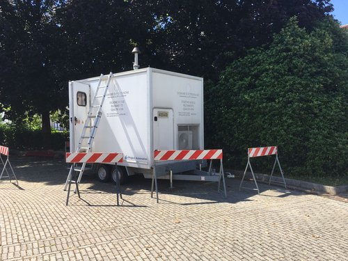 Carrello rilocabile per il monitoraggio della qualità dell'aria