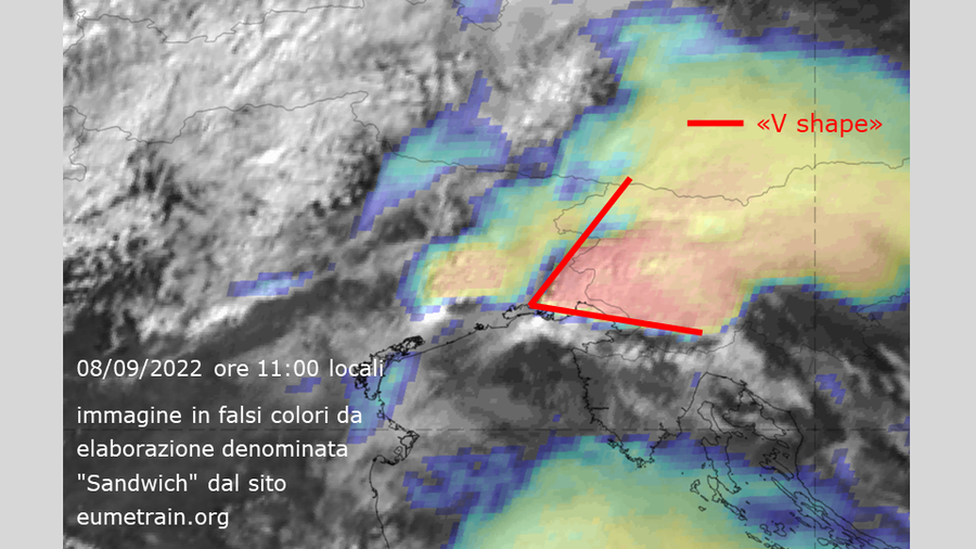 immagine in falsi colori da elaborazione denominat...