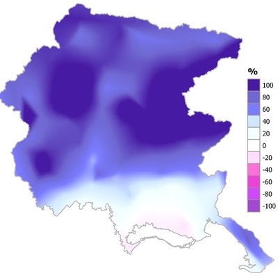 precipitazioni di ottobre 2023 in fvg: variazione ...