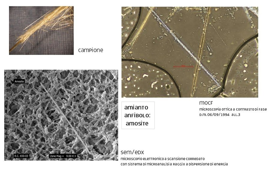 immagine contenuta nella pagina: attività analitiche legate all'amianto