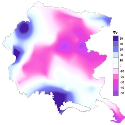 precipitazioni di maggio 2023 in fvg: variazione p...