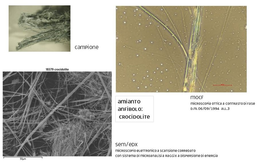 immagine contenuta nella pagina: attività analitiche legate all'amianto