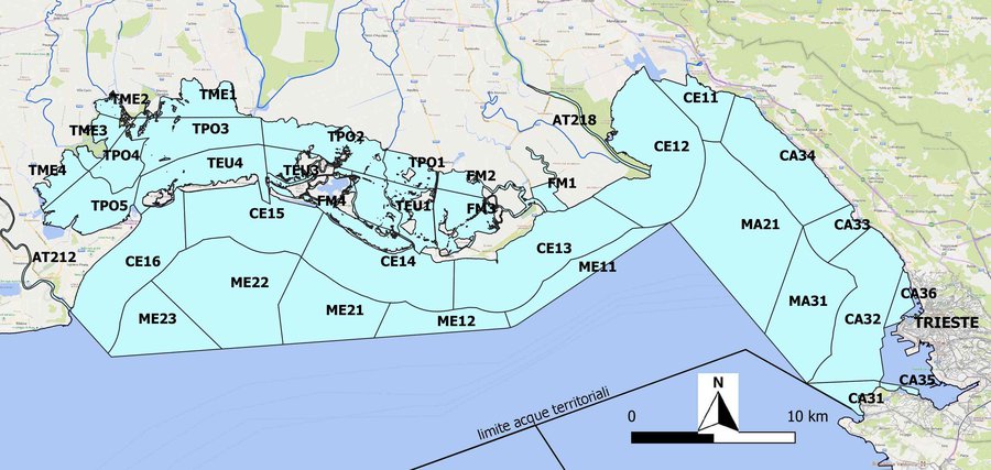 mappa dei corpi idrici 2009-2014