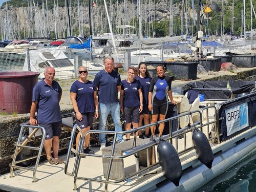 Campionamenti ostreopsis ovata con Assessore Scoccimarro luglio 2025