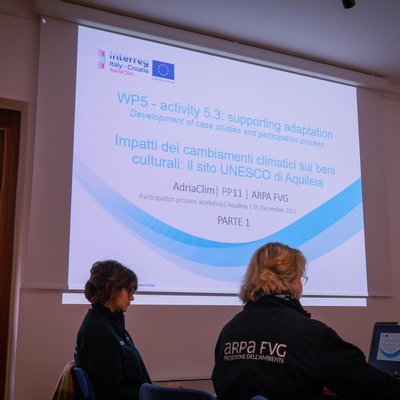 Il workshop: una delle attività del progetto AdriaClim a supporto dell’adattamento ai cambiamenti climatici