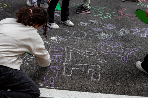 disegni sulla strada