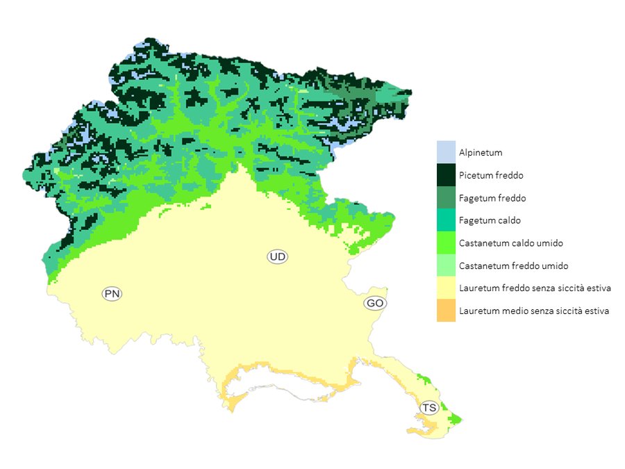 fitoclimi del friuli venezia giulia secondo la cla...