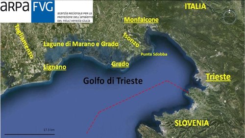 Mappa del Golfo di Trieste