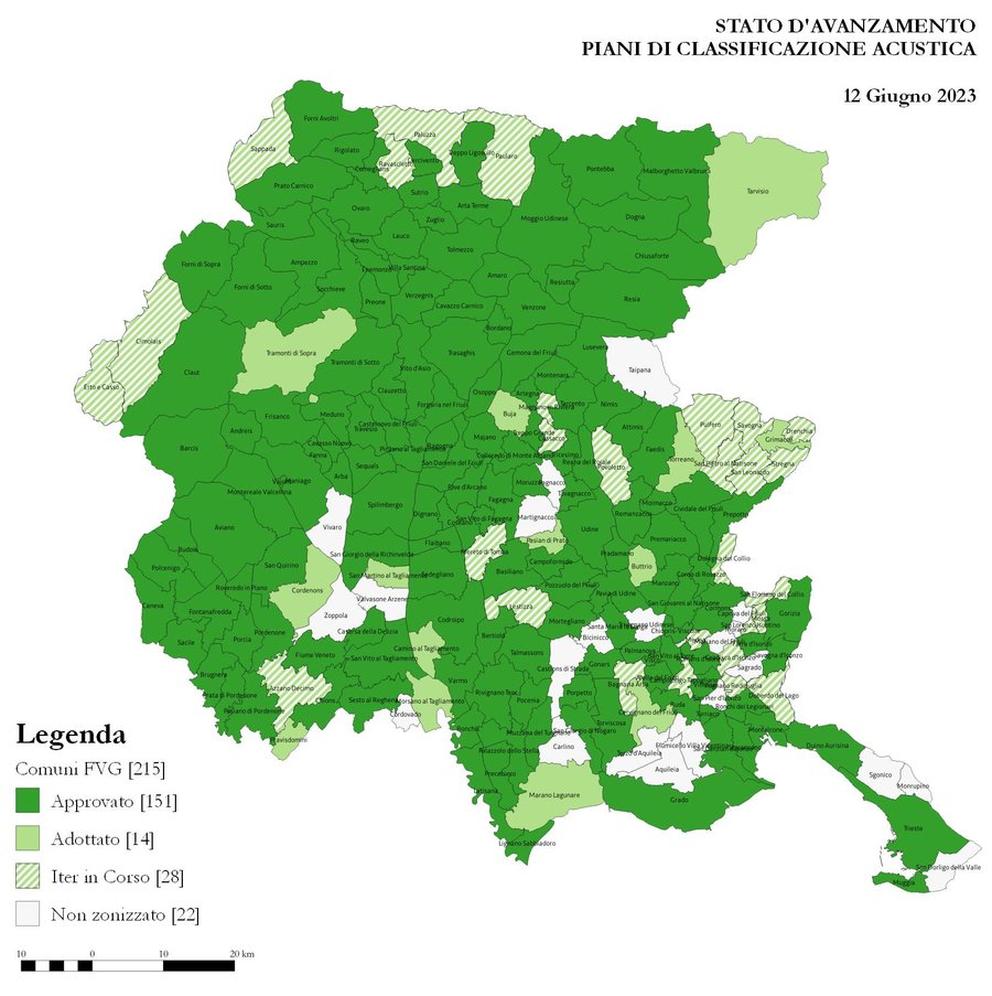 immagine contenuta nella pagina: stato di avanzamento dei piani di classificazione acustica in fv...