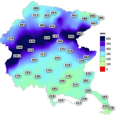 precipitazioni di ottobre 2024 in fvg: cumulato me...