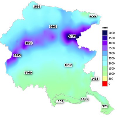 piogge cumulate da dicembre 2023 a novembre 2024