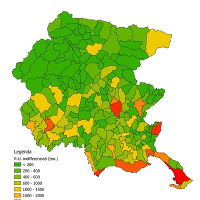 immagine contenuta nella pagina: i rifiuti urbani in friuli venezia giulia - anno 2022