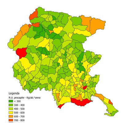 immagine contenuta nella pagina: i rifiuti urbani in friuli venezia giulia - anno 2022