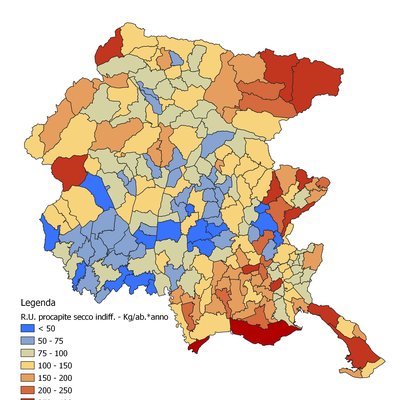 immagine contenuta nella pagina: i rifiuti urbani in friuli venezia giulia - anno 2022