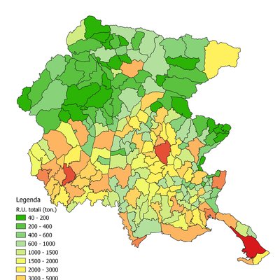 immagine contenuta nella pagina: i rifiuti urbani in friuli venezia giulia - anno 2022