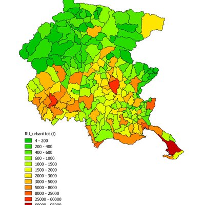 produzione totale di rifiuti urbani