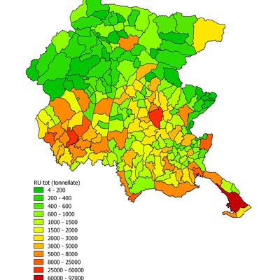 produzione totale di rifiuti urbani