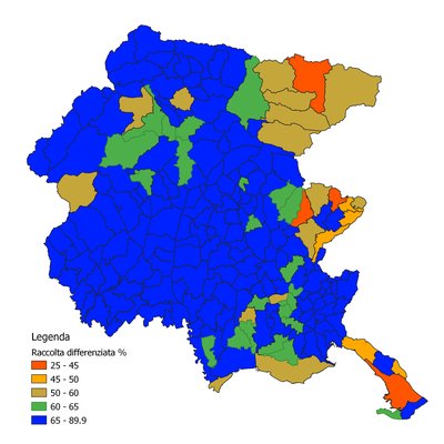 immagine contenuta nella pagina: i rifiuti urbani in friuli venezia giulia - anno 2022