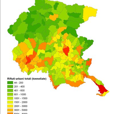 produzione totale di rifiuti urbani