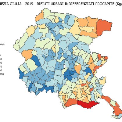 rifiuti urbani indifferenziati pro capite