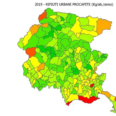 rifiuti urbani pro capite