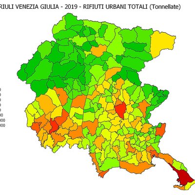 produzione totale di rifiuti urbani