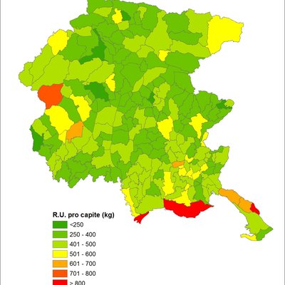 rifiuti urbani pro capite