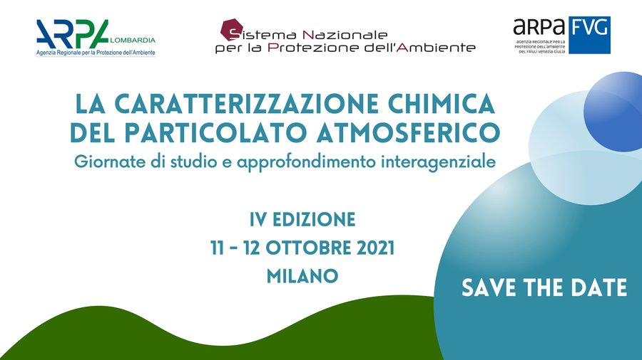 Save the date evento particolato atmosferico 11 e 12 ottobre
