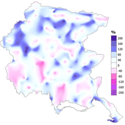 precipitazioni di settembre 2023 in fvg: variazion...