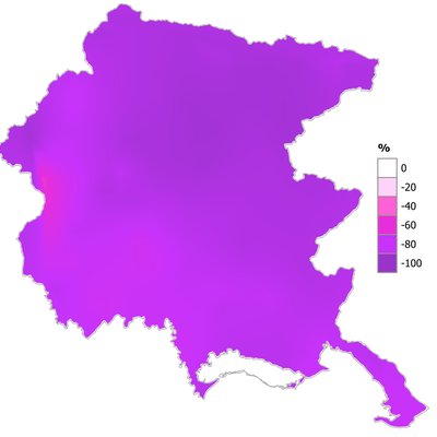 precipitazioni di dicembre 2025 in fvg: variazione...