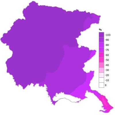 precipitazioni di novembre 2024 in fvg: variazione...