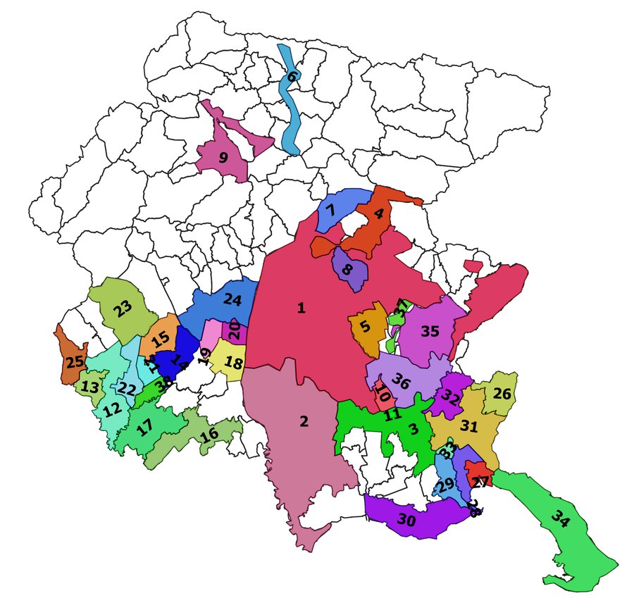 le 38 zone di fornitura per controlli alfa-beta to...