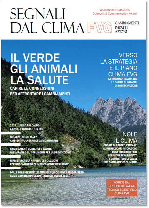 copertina di Segnali dal clima in FVG 2025