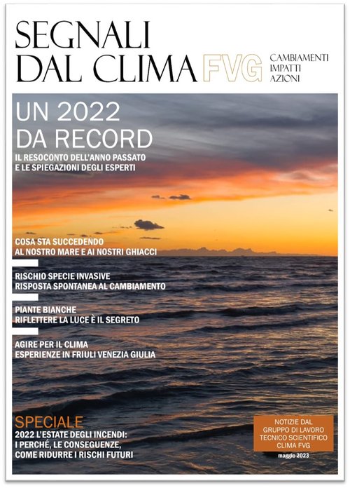 copertina di "Segnali dal clima in FVG" (maggio 2023)