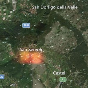 immagine anteprima per la notizia: incendio a san dorligo della valle