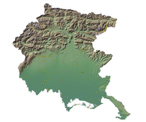 Fig. 6 - Stazioni di campionamento del suolo per l'analisi del QBS-ar