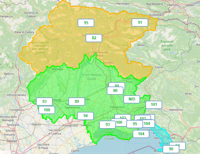 immagine anteprima per la notizia: con l'estate ritorna l'ozono al suolo: i dati di arpa fvg per ...