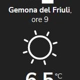 esempio di widget meteo arpa fvg