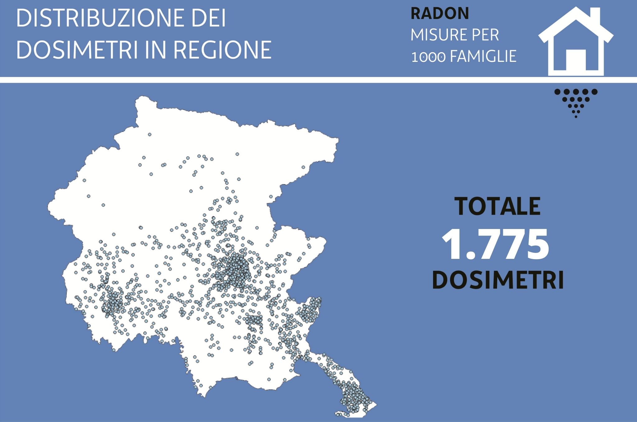 Misurazione del Radon in Campania